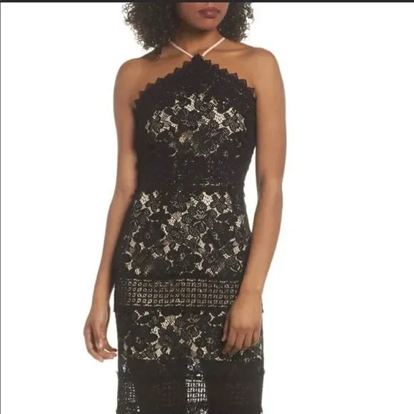 chinese dress ladies Oscar de La Renta Foxglove Lace Dress